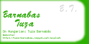 barnabas tuza business card