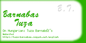 barnabas tuza business card